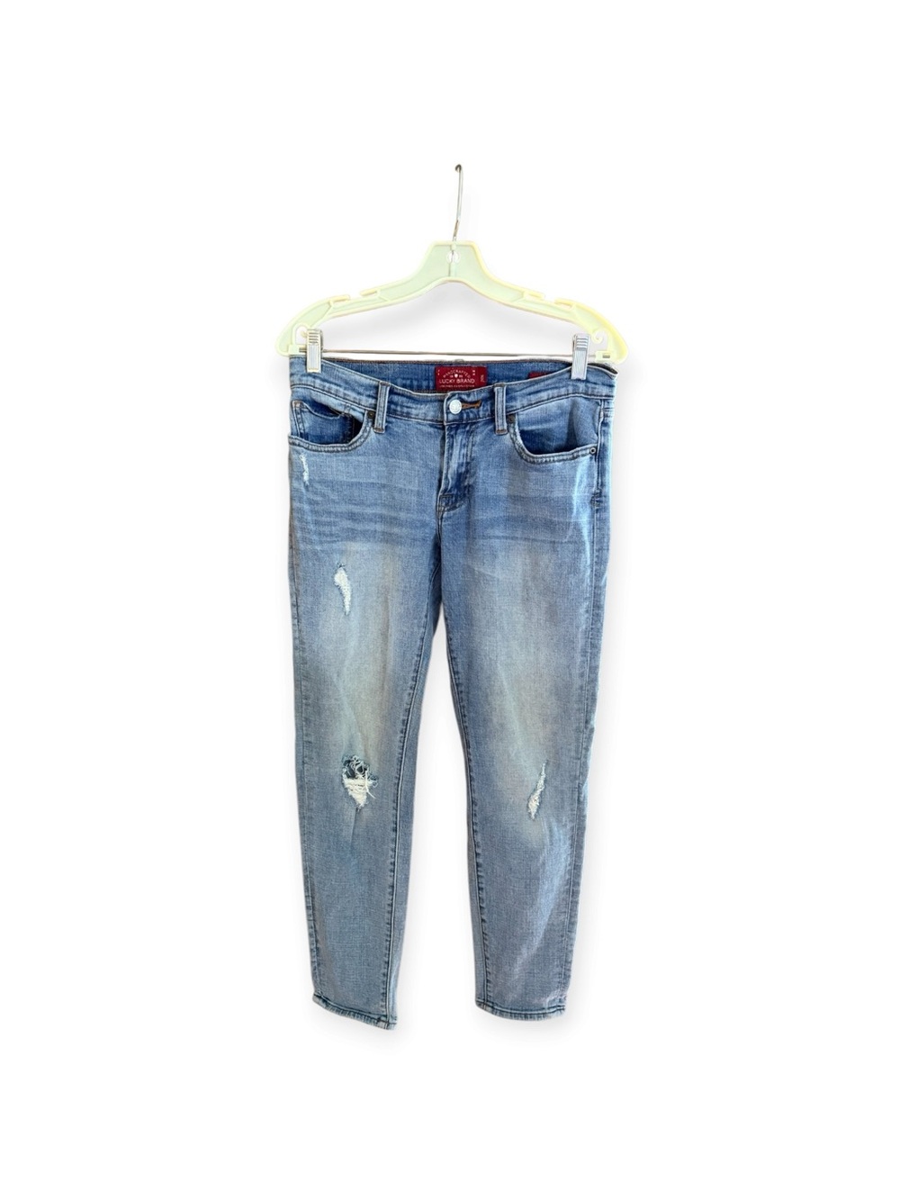 Lucky Brand Light Blue Distressed Ankle Jeans